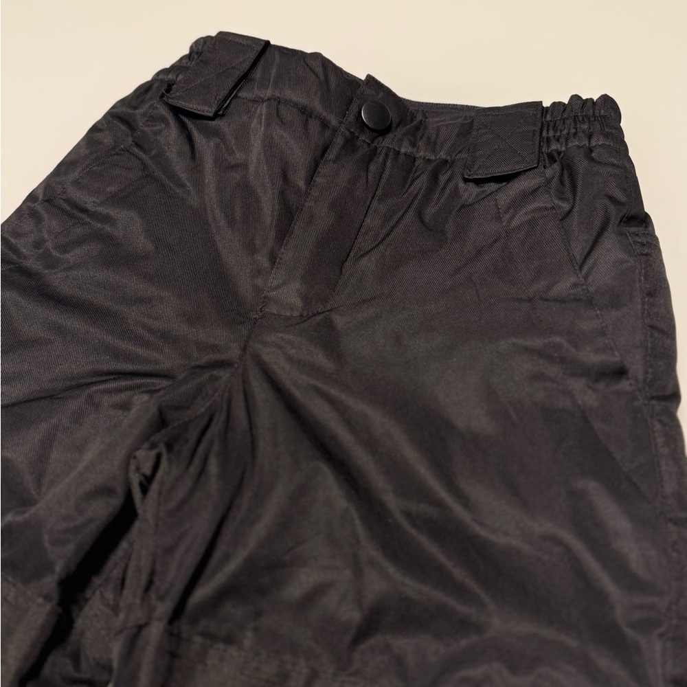 💥4/$20💥 🖤🩷❄️ Athletic Works Girls Black Snow Pants with Pink Fleece Lining